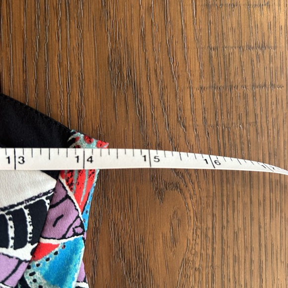 Festival Boho Band of Gypsies Mini Multicolor Patterned Dress, Spaghetti Straps - Picture 7 of 8